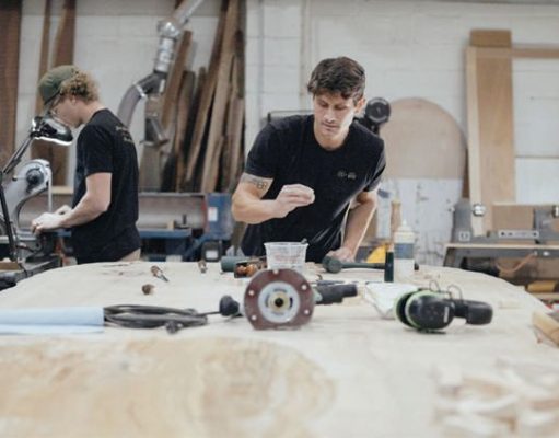 This Bucks County Woodworking Studio Turns Fallen Trees Into Heirloom Furniture Paramount Wood Co.'s talented team of woodworkers.